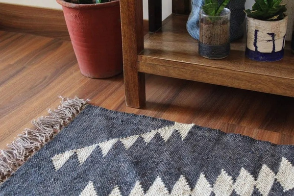 Wool jute Rug